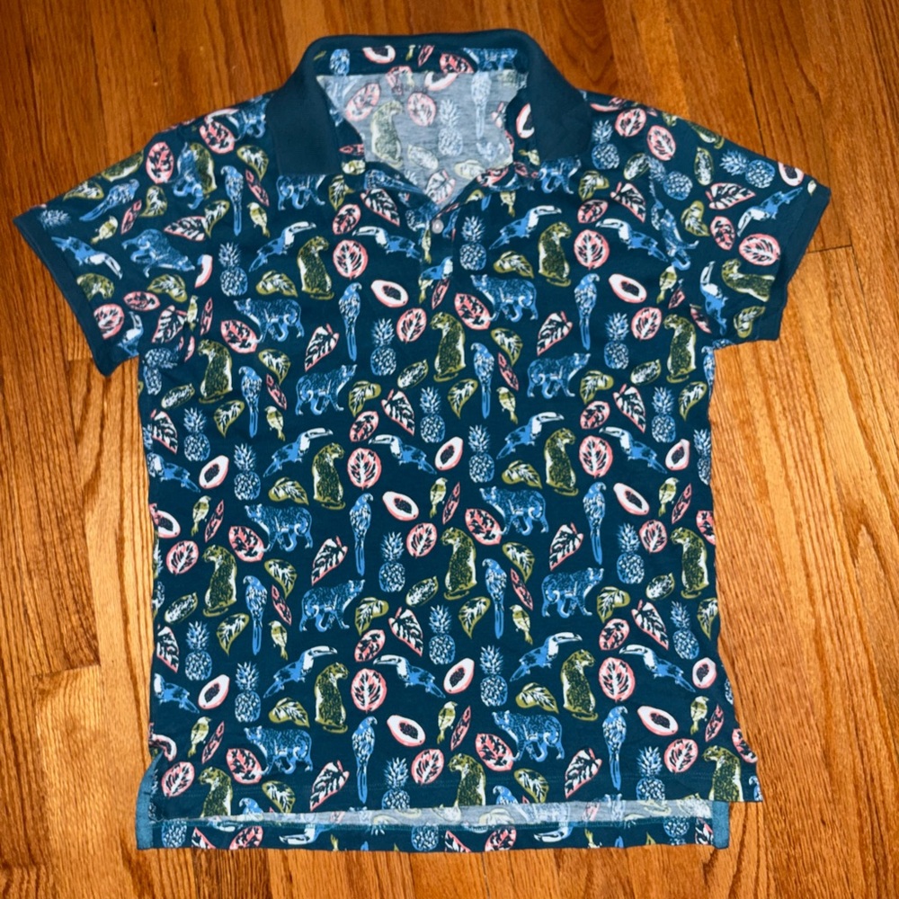 Bonobos Multicolor Patterned Summer Polo Medium S… - image 1